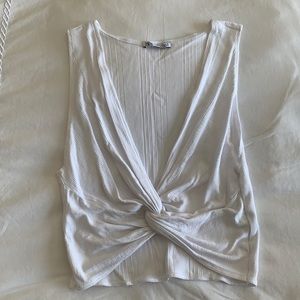 Zara Twist Front Top —White